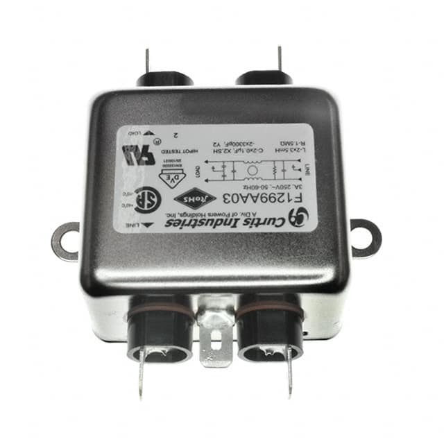 F1299AA03 LINE FILTER 250VAC 3A CHASS MNT