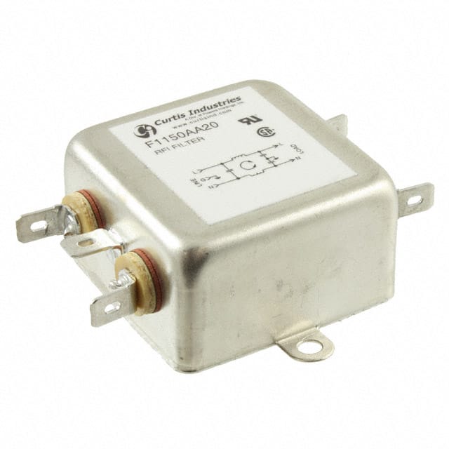 F1150AA20 LINE FILTER 250VAC 20A CHASS MNT