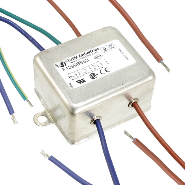 F1299BB03 LINE FILTER 250VAC 3A CHASS MNT