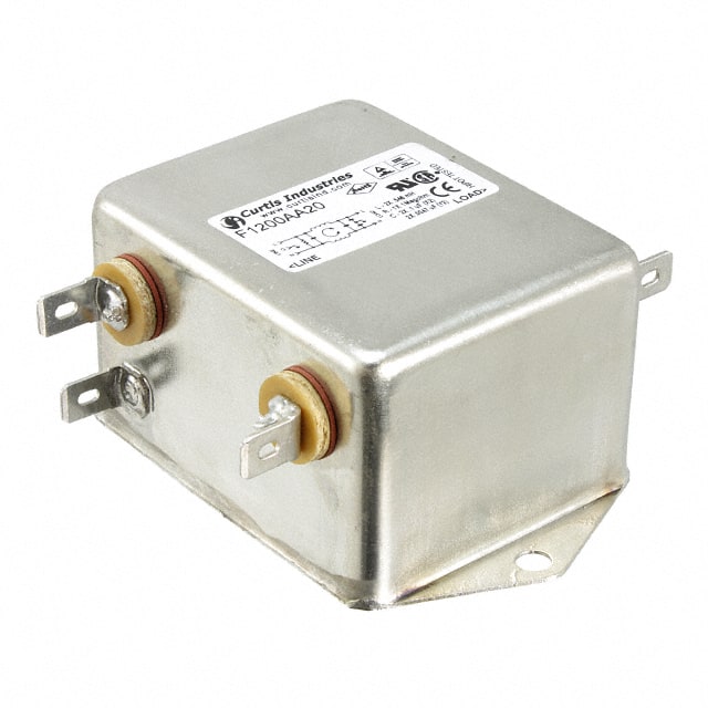 F1200AA20 LINE FILTER 250VAC 20A CHASS MNT
