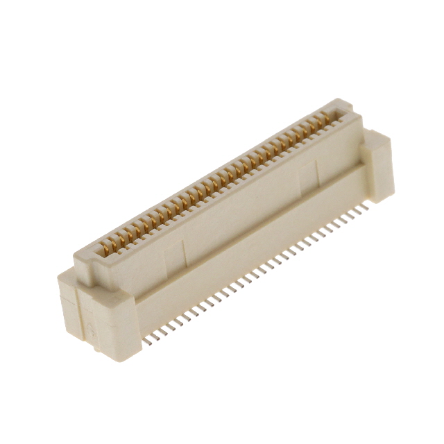 61082-062400LF 60-position, 0.8mm pitch surface mount receptacle connector with gold contacts. Supports 9mm, 10mm, 11mm, 12mm stacking heights.