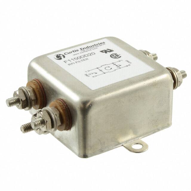 F1150DD20 LINE FILTER 250VAC 20A CHASS MNT