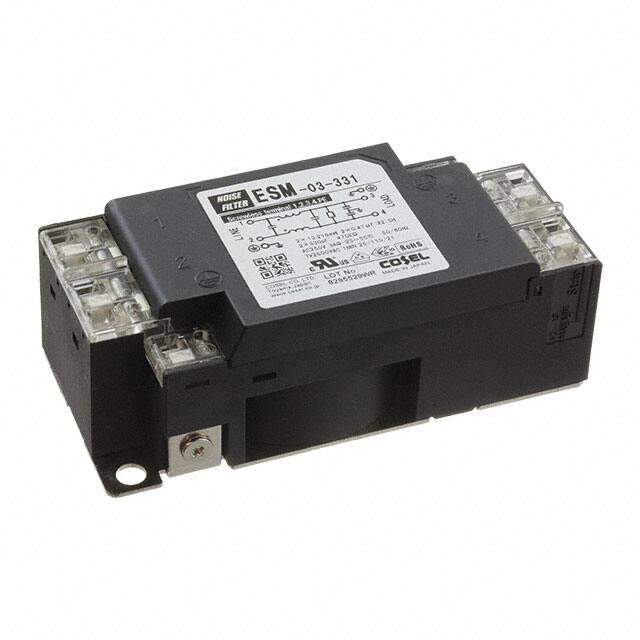 ESM-03-331 LINE FILTER 250VDC/VAC 3A CHAS