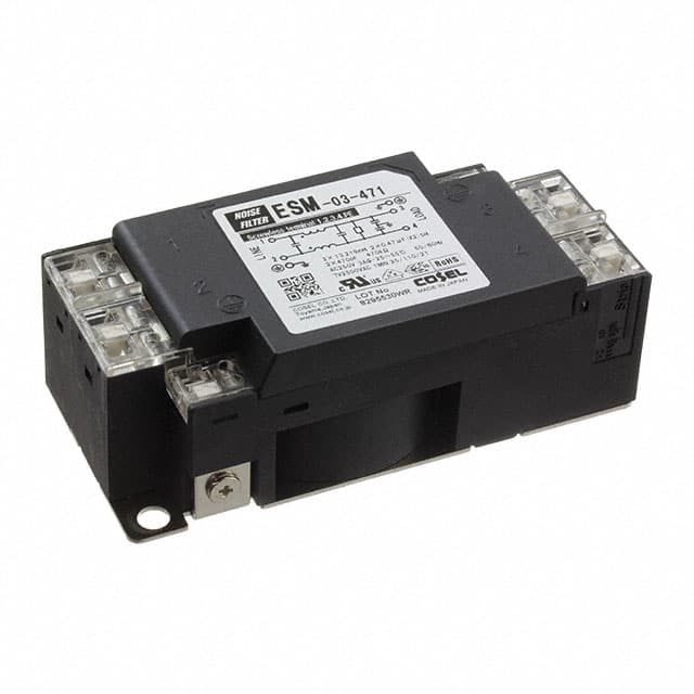 ESM-03-471 LINE FILTER 250VDC/VAC 3A CHAS