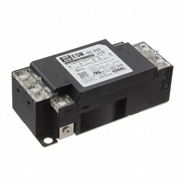 ESM-03-000 LINE FILTER 250VDC/VAC 3A CHAS
