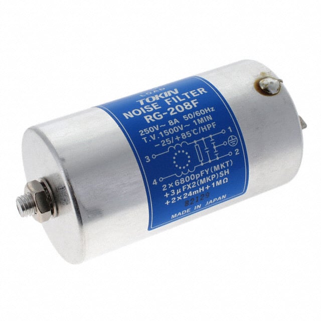 RG-208F2 POWER LINE FILTER, CYLINDER TYPE