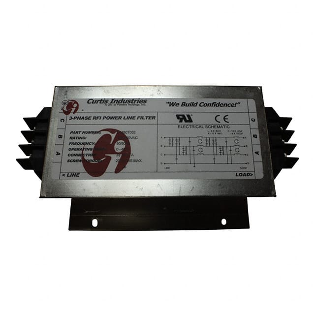 F3480T032 LINE FILTER 480VAC 32A CHASS MNT