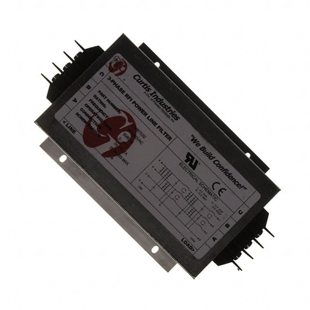 F3600T045 LINE FILTER 600VAC 45A CHASS MNT