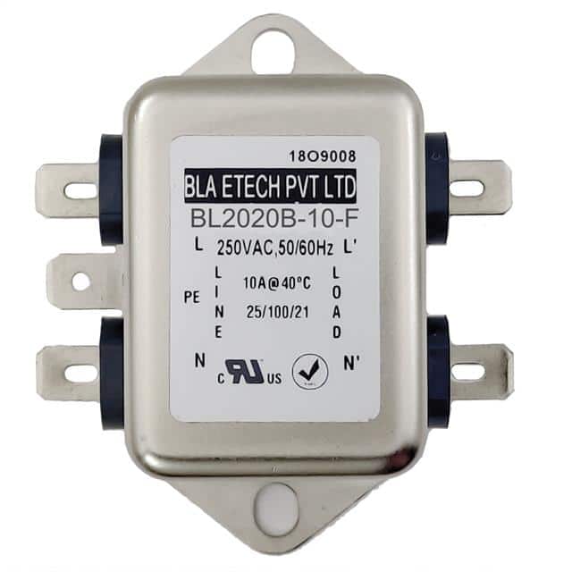 BL2020B-10-F SINGLE PHASE EMC/EMI LINE FILTER