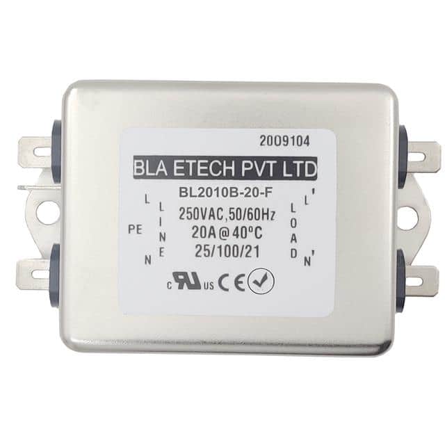 BL2010B-20-F SINGLE PHASE EMC/EMI LINE FILTER