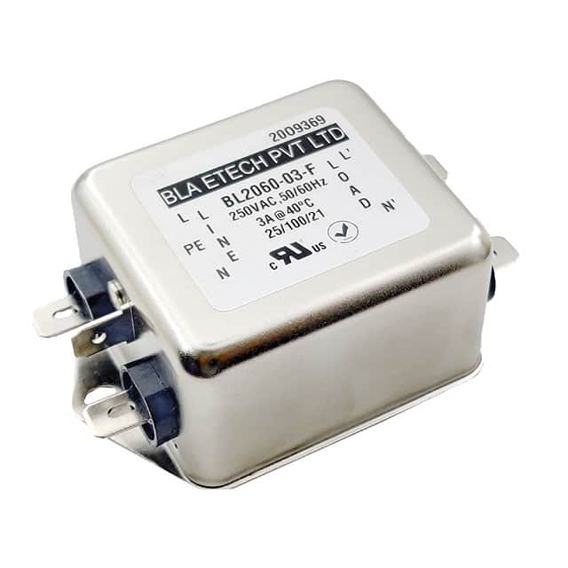 BL2060-3-F SINGLE PHASE EMC/EMI LINE FILTER