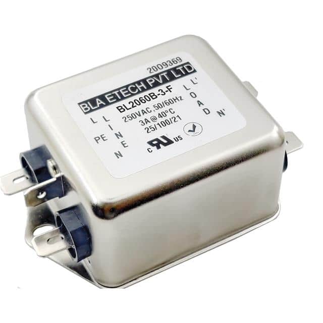 BL2060B-3-F SINGLE PHASE EMC/EMI LINE FILTER