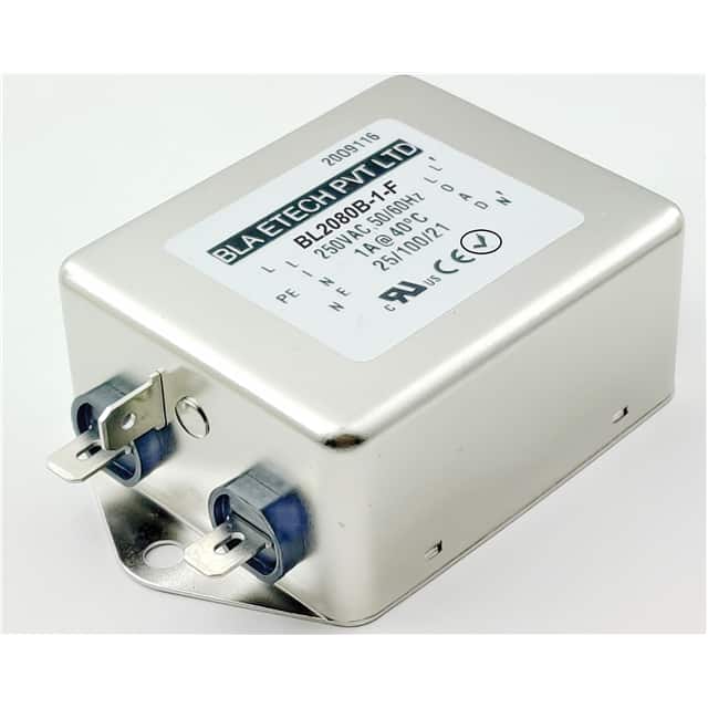 BL2080B-1-F SINGLE PHASE EMC/EMI LINE FILTER