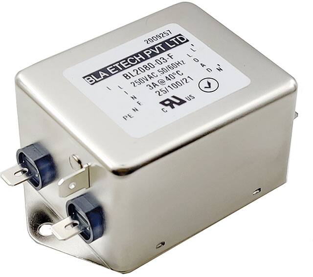 BL2080-3-F SINGLE PHASE EMC/EMI LINE FILTER