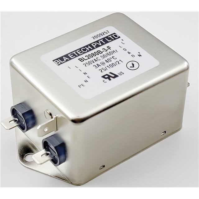 BL2080B-3-F SINGLE PHASE EMC/EMI LINE FILTER