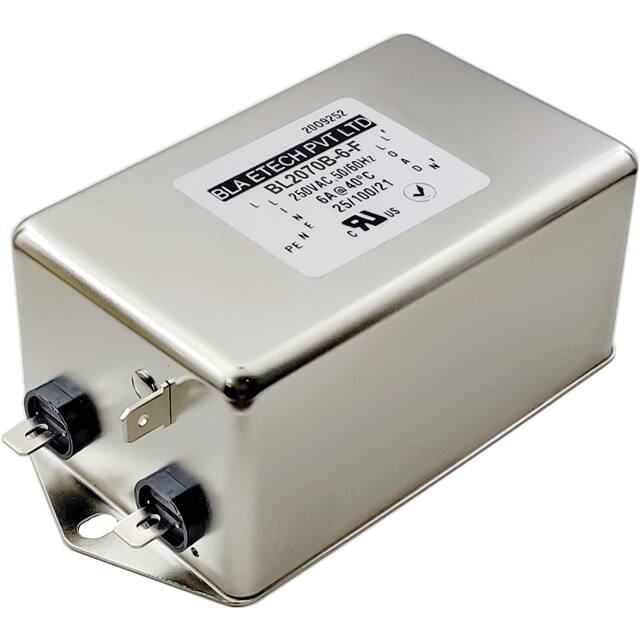 BL2070B-6-F SINGLE PHASE EMC/EMI LINE FILTER