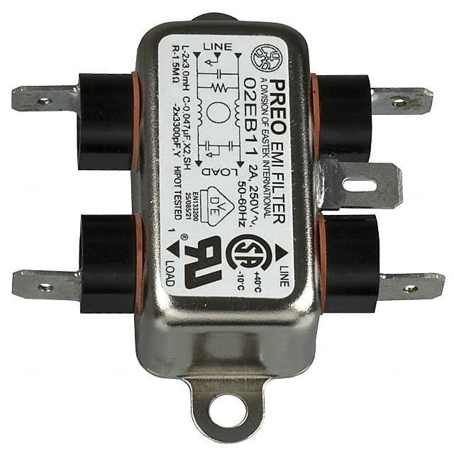 02EB11 LINE FILTER 250VAC 2A CHASS MNT