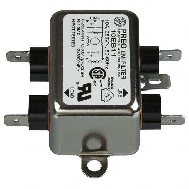 10EB11 LINE FILTER 250VAC 10A CHASS MNT