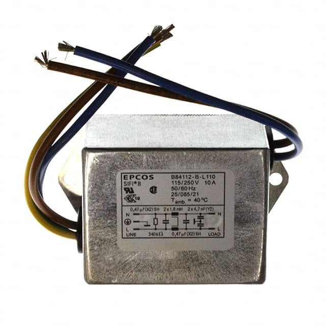 B84112BL110 LINE FILTER 250VDC/VAC 10A CHASS