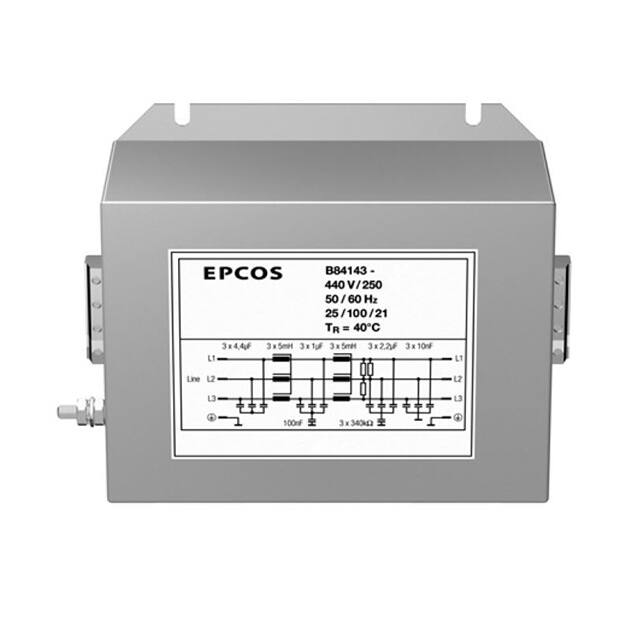 B84143B0016R000 LINE FILTER 250/440V 16A CHASSIS
