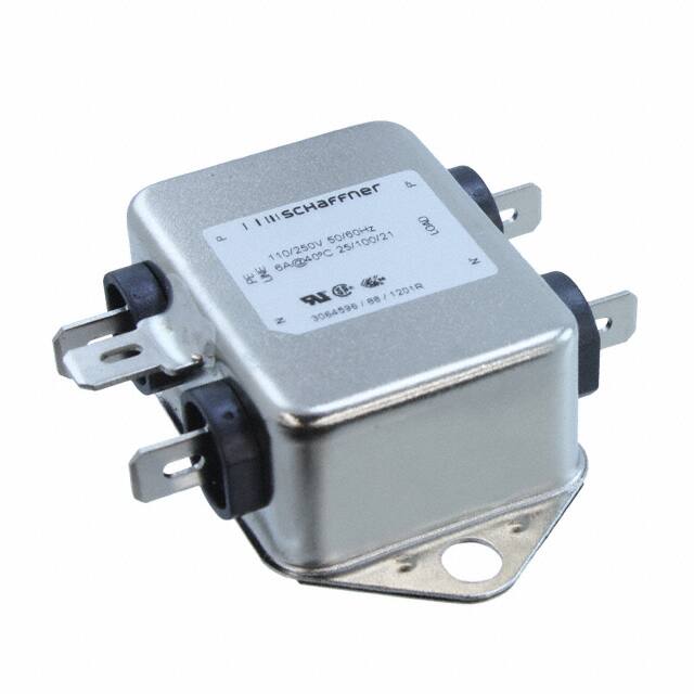FN610-6-06 LINE FILTER 250VAC 6A CHASS MNT