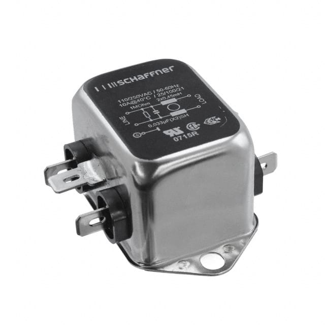 FN610B-10-06 LINE FILTER 250VAC 10A CHASS MNT