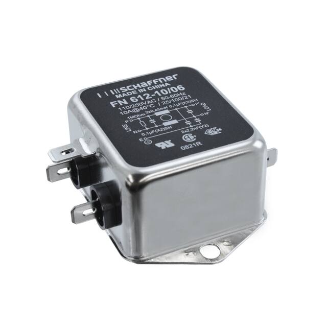 FN612-10-06 LINE FILTER 250VAC 10A CHASS MNT