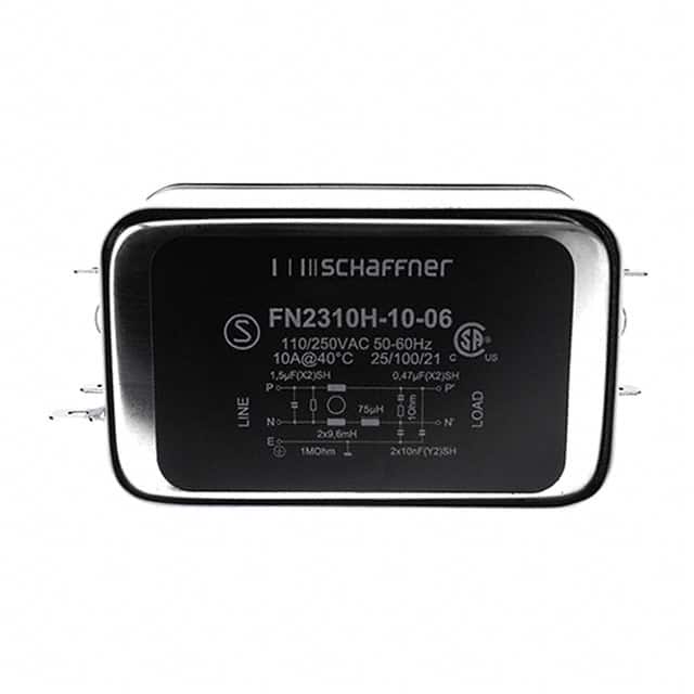 FN2310H-10-06 LINE FILTER 250VAC 10A CHASS MNT
