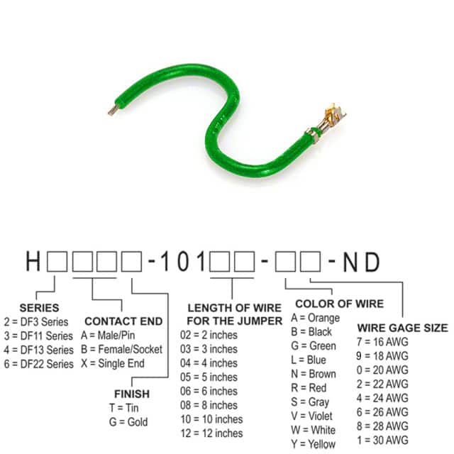 H2BXG-10105-G4 JUMPER-H1501TR/A2015G/X 5"