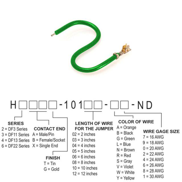 H2BXG-10103-G8 JUMPER-H1501TR/A3048G/X 3"