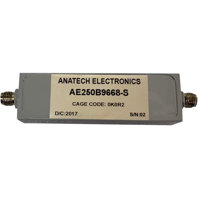 AE250B9668-S 250 MHZ LC BANDPASS FILTER WITH