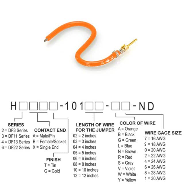 H2AXG-10112-A4 JUMPER-H1503TR/A2015A/X 12"