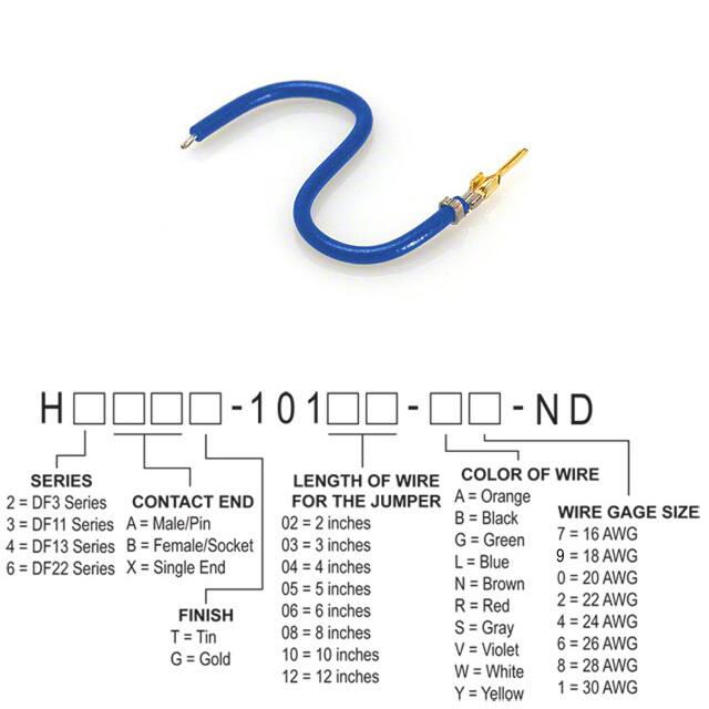 H2AXG-10102-L4 JUMPER-H1503TR/A2015L/X 2"