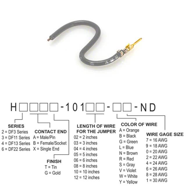 H2AXG-10112-S4 JUMPER-H1503TR/A2015S/X 12"