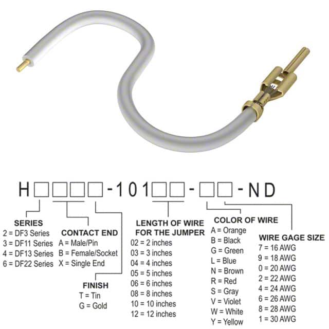 H2AXG-10102-W4 JUMPER-H1503TR/A2015W/X 2"
