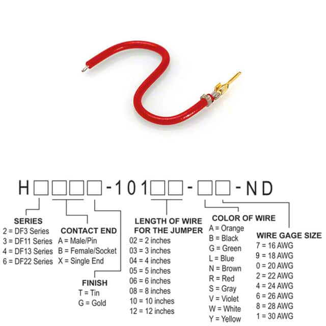 H2AXG-10103-R6 JUMPER-H1503TR/A3049R/X 3"