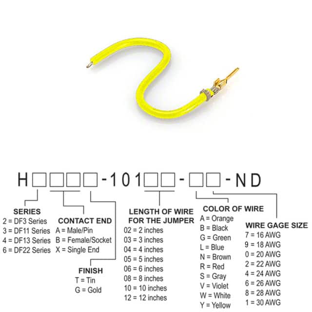 H2AXG-10102-Y6 JUMPER-H1503TR/A3049Y/X 2"