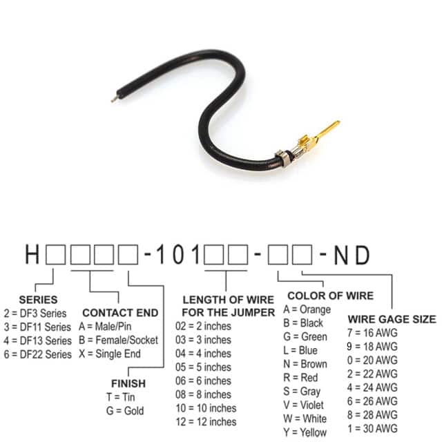 H2AXG-10104-B8 JUMPER-H1503TR/A3048B/X 4"