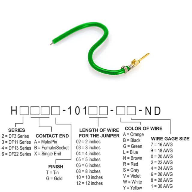H2AXG-10104-G8 JUMPER-H1503TR/A3048G/X 4"