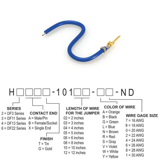 H2AXG-10104-L8 JUMPER-H1503TR/A3048L/X 4"