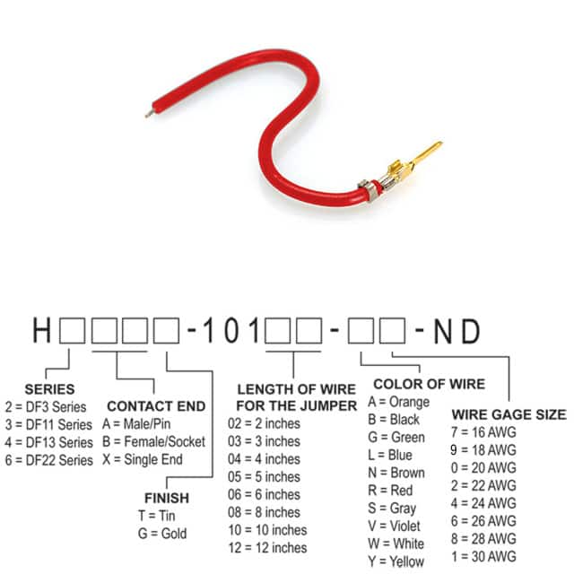 H2AXG-10104-R8 JUMPER-H1503TR/A3048R/X 4"