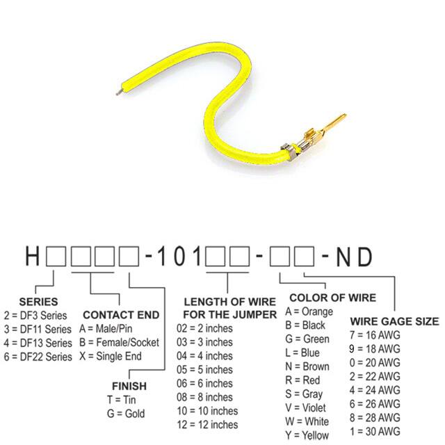 H2AXG-10110-Y8 JUMPER-H1503TR/A3048Y/X 10"