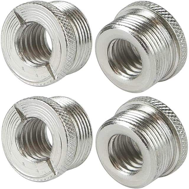 MS ADP M SLV 4PCS Mic Stand Adapter 3/8" Male to 5