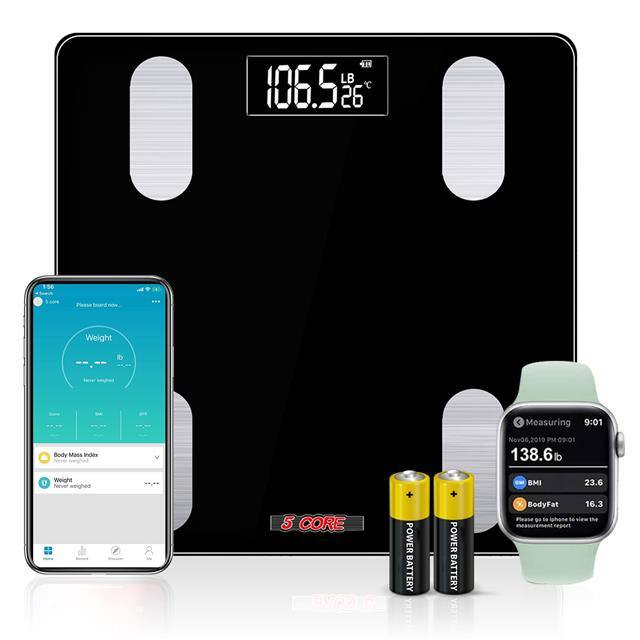 BBS VL B BLK Bluetooth Bathroom Weighing Scal