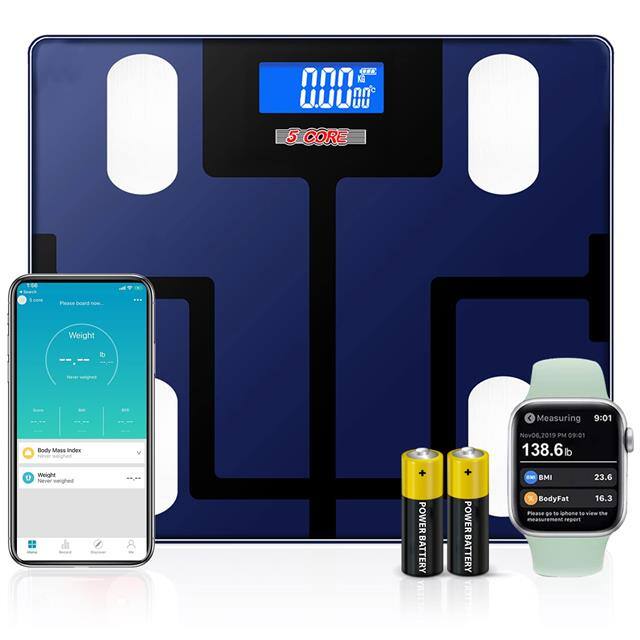 BBS VL B BLU Digital Bathroom Scale for Body
