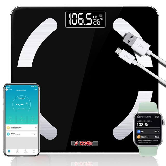BBS 03 R BLK Bluetooth Digital  Bathroom Weig