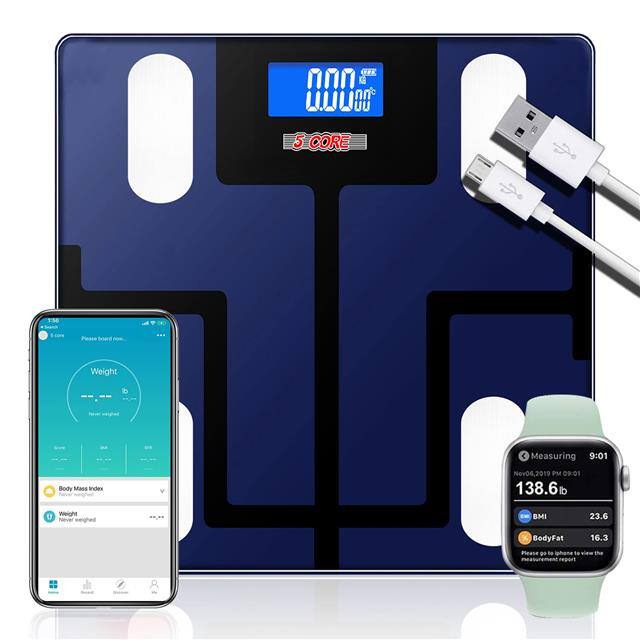 BBS VL R BLU Bluetooth Digital  Bathroom Weig