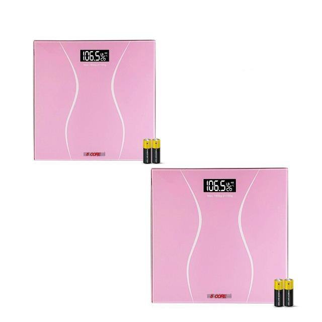 BS 01 B PNK 2PK Digital Bathroom Scale for Body