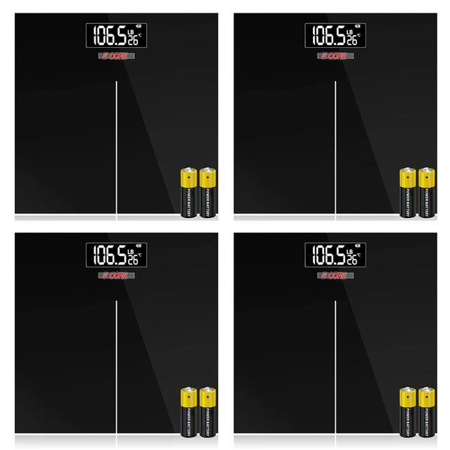 BS 02 B BLINE 4Pcs Digital Bathroom Scale 400lb/180