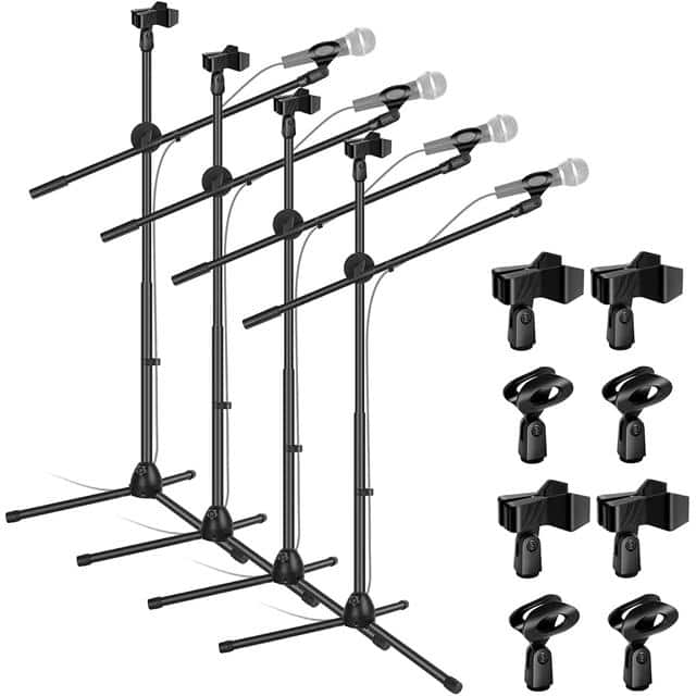 MS DBL 4PCS Tripod Microphone Stand 4Pcs